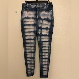 Tie-dyed jeans
